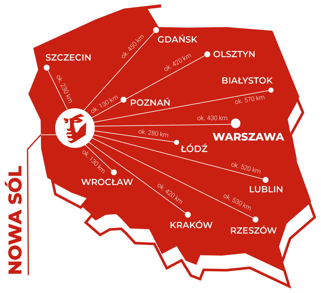 Jak dojechać - mapa Polski